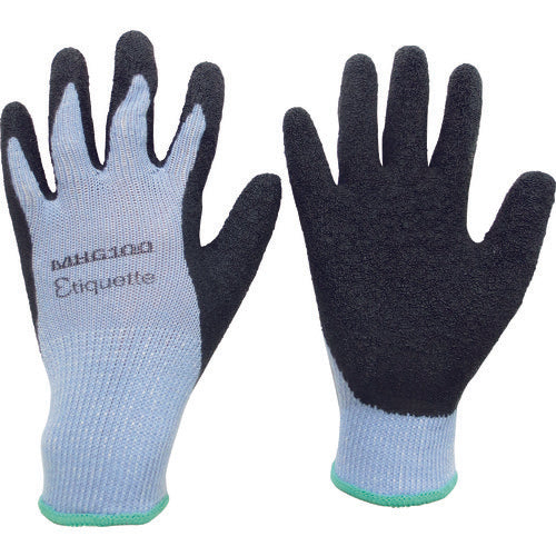 Midori Anzen Deodorizing Yarn Work Gloves High Grip Natural Rubber Backless Thick MHG100 Etiquette M MHG-100-ETIQUETTE-M 1 Pair
