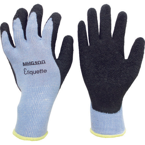 Midori Anzen Deodorizing Yarn Work Gloves High Grip Natural Rubber Backless Thick MHG100 Etiquette LL MHG-100-ETIQUETTE-LL 1 Pair