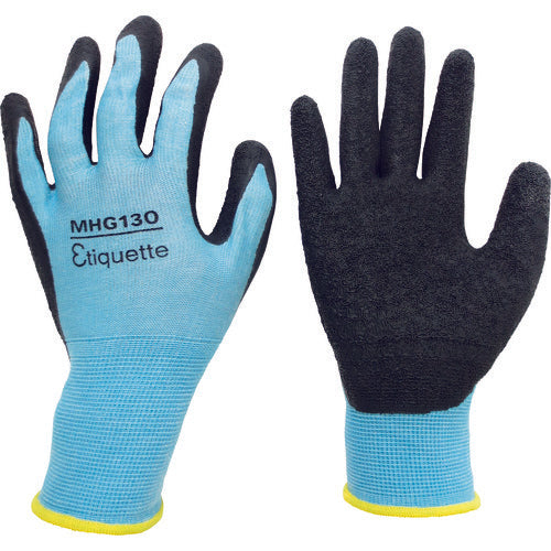 Midori Anzen Deodorizing Yarn Work Gloves High Grip Natural Rubber Backless Thin MHG130 Etiquette LL MHG-130-ETIQUETTE-LL 1 Pair