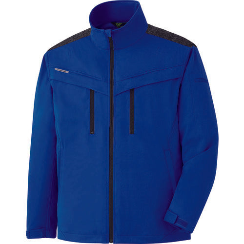 미도리 안전 Verdexcel 스트레치 방한 점퍼 VE2003 상단 로얄 블루 L VE2003-UE-L 1 착용