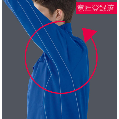 미도리 안전 VERDEXCEL 스트레치 방한 점퍼 VE2007 상 네이비 LL VE2007-UE-LL 1 착용