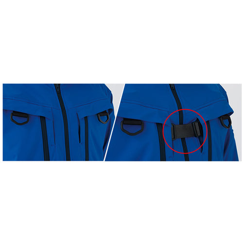 ミドリ安全　ベルデクセル　ハーネス対応　ストレッチ防寒ジャンパー　ＶＥ２０１３　上　ロイヤルブルー　ＬＬ　VE2013-UE-LL　1 着