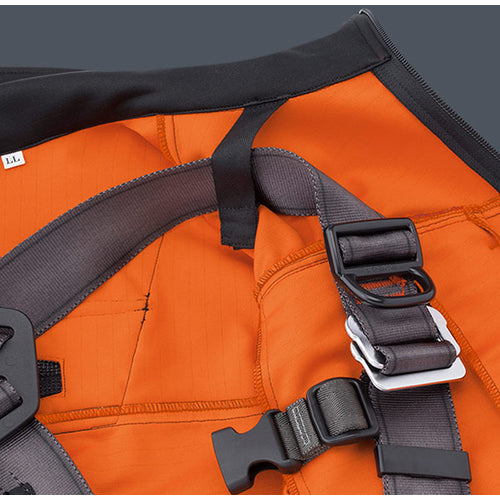 ミドリ安全　ベルデクセル　ハーネス対応　ストレッチ防寒ジャンパー　ＶＥ２０１３　上　ロイヤルブルー　３Ｌ　VE2013-UE-3L　1 着