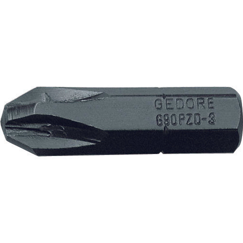 ＧＥＤＯＲＥ　【売切廃番】　スクリュードライバービット　６９０　ＰＺＤ　１／４　ＰＺ２　２５ｍｍ　１０本入　6552870　1 PK