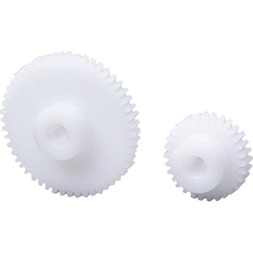 KG 화이트 POM 평기어 S1D 15A-1206 형상 A1 모듈 1 치수 15 치폭 12mm 구멍 직경 Φ6mm S1D 15A-1206 1개