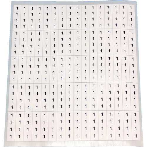 TRUSCO [Sold out and discontinued] Cable label "1" 10 sheets (1 sheet 80 pieces) CAL-1 1 set