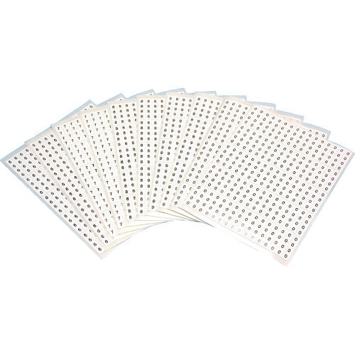 TRUSCO [Sold out and discontinued] Cable labels "6-0" 2 sheets each, total of 10 sheets (1 sheet of 80) CAL-6-0 1 set