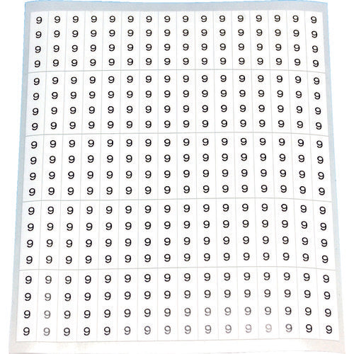 TRUSCO [Sold out and discontinued] Cable label "9" 10 sheets (1 sheet of 80) CAL-9 1 set