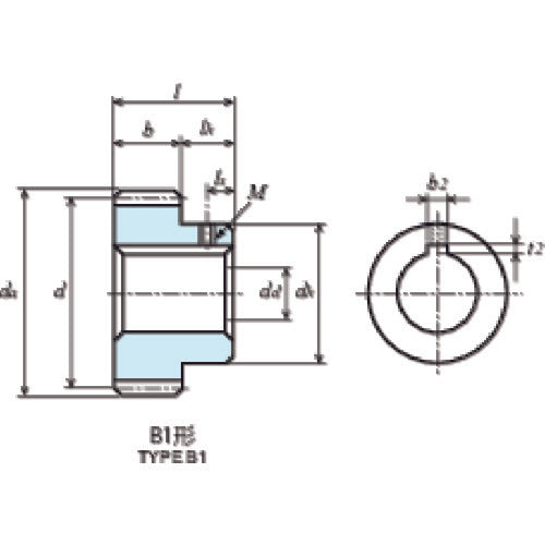 ＫＧ　【売切廃番】　Ｓ４５Ｃ平歯車　Ｓ２Ｓ　１８Ｂ＃２２１５　形状Ｂ１　モジュール２　歯数１８　歯幅２２ｍｍ　穴径Φ１５ｍｍ　S2S 18B#2215　1 個