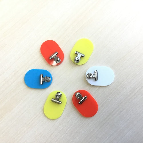 ＴＲＵＳＣＯ　クリップ付小判札　大　無地　６０Ｘ４０ｍｍ　５枚入　白　THFLC-W　1 PK