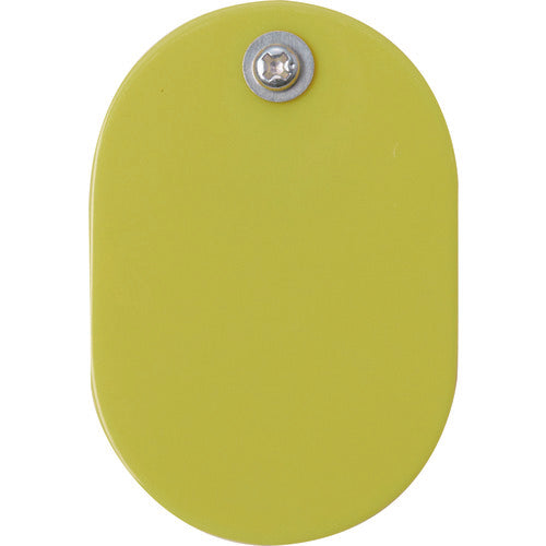 ＴＲＵＳＣＯ　クリップ付小判札　大　無地　６０Ｘ４０ｍｍ　５枚入　黄色　THFLC-Y　1 PK