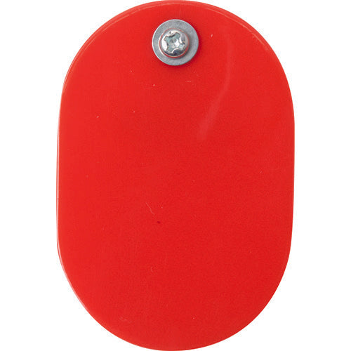 TRUSCO 【매진 폐번】 클립 첨부 소판찰 대 무지 60X40mm 5장입 적색 THFLC-R 1 PK