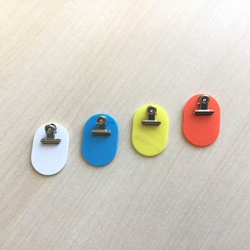 TRUSCO 【매진 폐번】 클립 첨부 소판찰 대 무지 60X40mm 5장입 적색 THFLC-R 1 PK