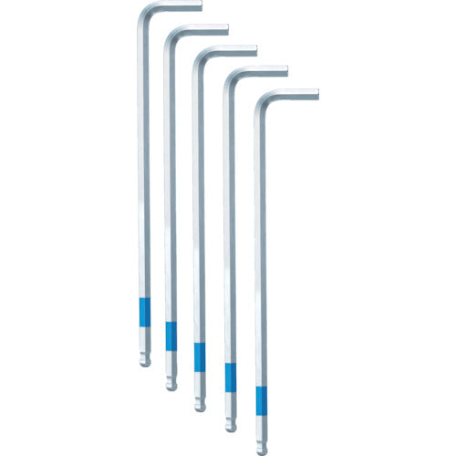 와이즈 슈퍼 볼 렌치 【단품】5개 세트(LL) 6.0mm SBL-60-5P 1 S