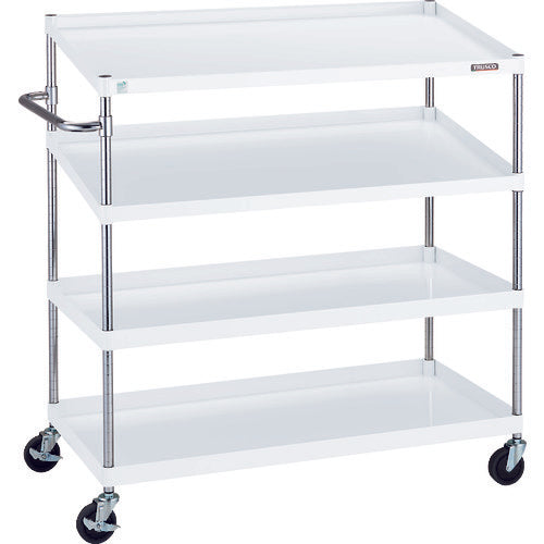 TRUSCO 툴 왜건 피닉스 왜건 소음 1200X600XH1300 2단 경사 2단 부착 화이트 PEW-12122N2-W 1대