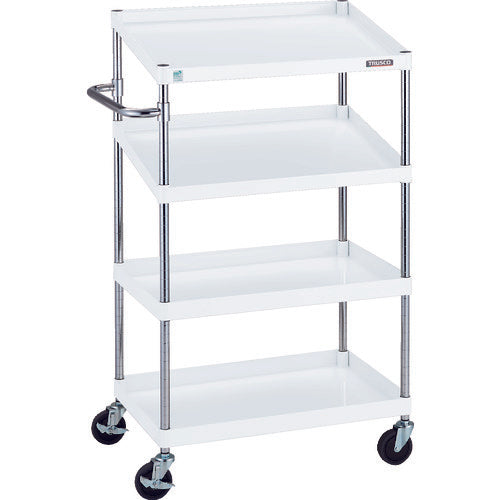 TRUSCO 툴 왜건 피닉스 왜건 소음 750X500XH1300 2단 경사 2단 부착 화이트 PEW-1272N2-W 1대