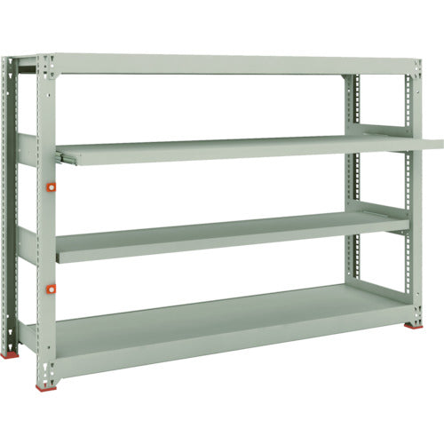 TRUSCO Steel Rack M3 Medium Duty Shelf 1800 x 471 x H1200 4 Shelves, 2 of which are Sliding Shelves, Single Unit M3-4652M2 1 Unit