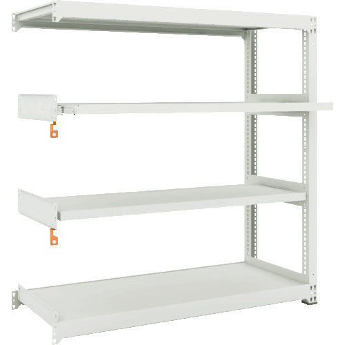 TRUSCO Steel Rack M3 Medium Duty Shelf 1500 x 571 x H1500 4 Shelves, 2 of which are Sliding Shelves, Connectable M3-5562M2B 1 Unit