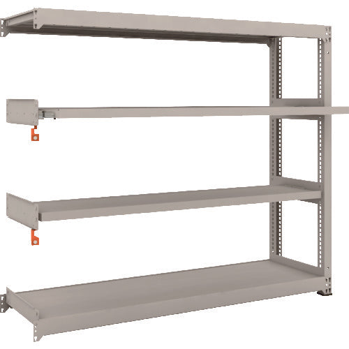 TRUSCO Steel Rack M3 Medium Duty Shelf 1800 x 471 x H1500 4 Shelves, 2 of which are Sliding Shelves, Connectable M3-5652M2B 1 Unit