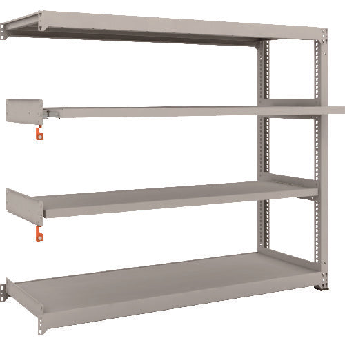 TRUSCO Steel Rack M3 Medium Duty Shelf 1800 x 571 x H1500 4 Shelves, 2 of which are Sliding Shelves, Connectable M3-5662M2B 1 Unit
