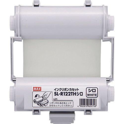 MAX Bepop Disposable Ink Ribbon Cassette White SL-R122TH 1 piece