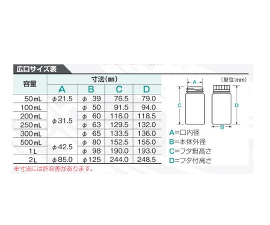 Jボトル丸型 広口（ナチュラル） 2L 滅菌済 36本 1513-06 1ケース(36本入)