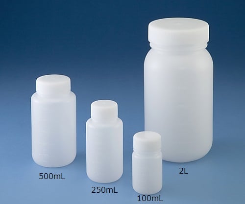 Jボトル丸型 広口（ナチュラル） 100mL 滅菌済 200本 1513-02 1ケース(200本入)