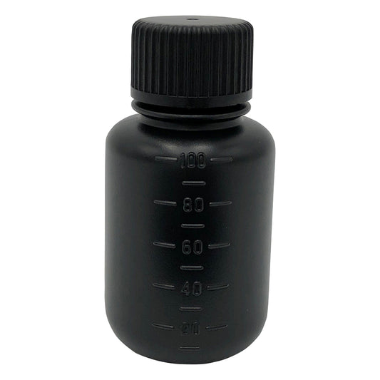 J Bottle, round, narrow mouth, light-shielding, 100mL, 1 bottle, 1520-12, 1 bottle