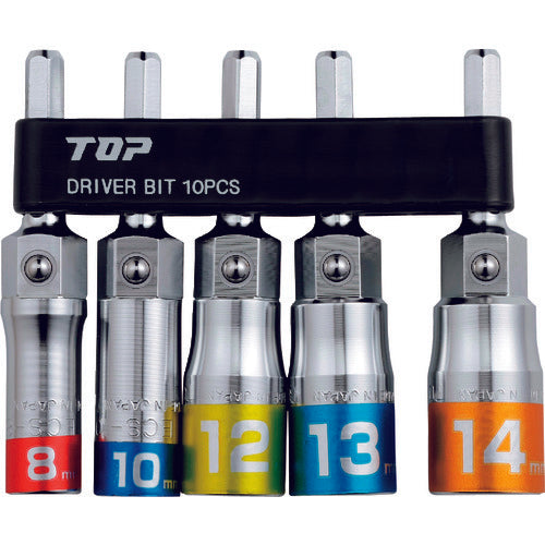 ＴＯＰ　電動ドリル用マルチソケットセット　ECS-814S　1 Ｓ