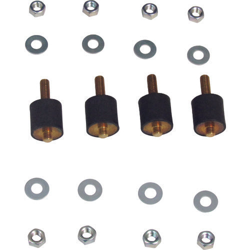 ＵＬＶＡＣ　防振ゴム　ＭＥ−１５（Ｍ５）ネジ部片側カット　４個入　ME-15 SCREW PART ONE SIDE CUT　1 式