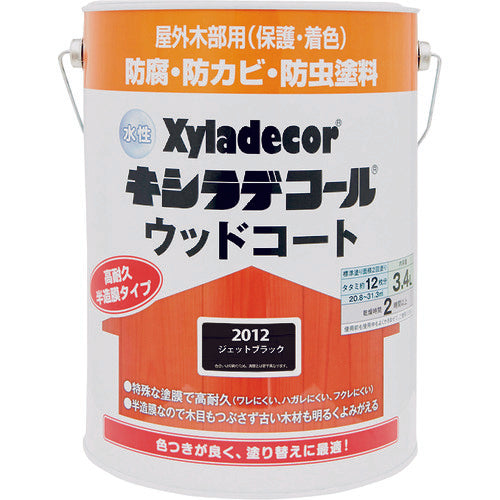 KANSAI Water-Based XD Wood Coat S Jet Black 3.4L 00097670390000 1 can