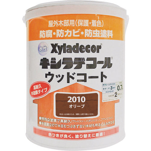 KANSAI Water-Based XD Wood Coat S Olive 0.7L 00097670290000 1 can