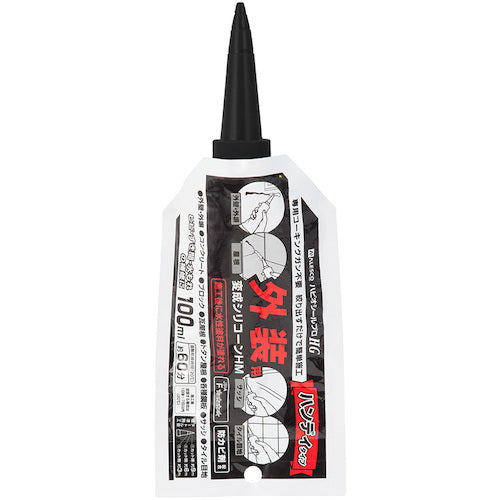 ＫＡＮＳＡＩ　建築・内装用補修剤　変成シリコーンＨＭアルミパウチ　ブラック　１００ｍｌ　00427660362100　1 個