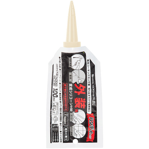 ＫＡＮＳＡＩ　建築・内装用補修剤　変成シリコーンＨＭアルミパウチ　アイボリー　１００ｍｌ　00427660342100　1 個