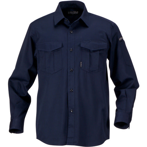Kajimake 6802 TC long sleeve shirt, navy, 3L, 6802-55-3L, 1 unit