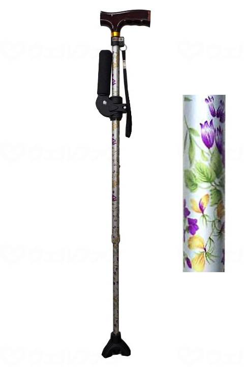 Hamada Sangyo Standing Up Sansa Purple Flower Pattern
