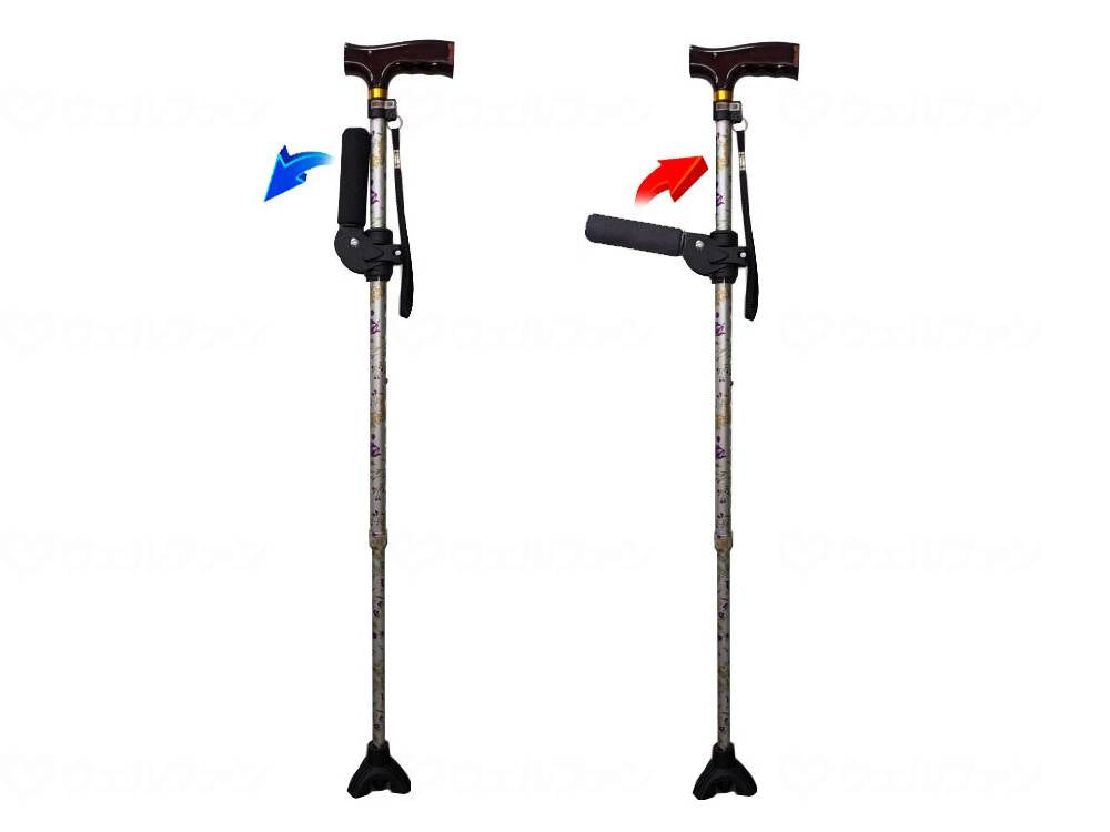 Hamada Sangyo Standing Up Sansa Purple Flower Pattern