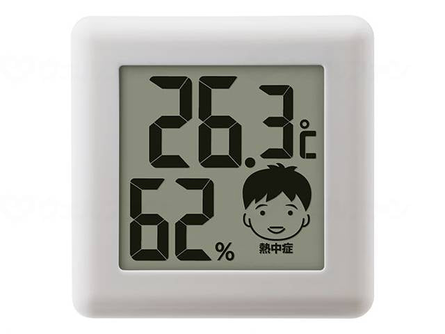 ドリテックﾃﾞｼﾞﾀﾙ温湿度計「ﾋﾟｯｺﾗ」 ﾎﾜｲﾄ