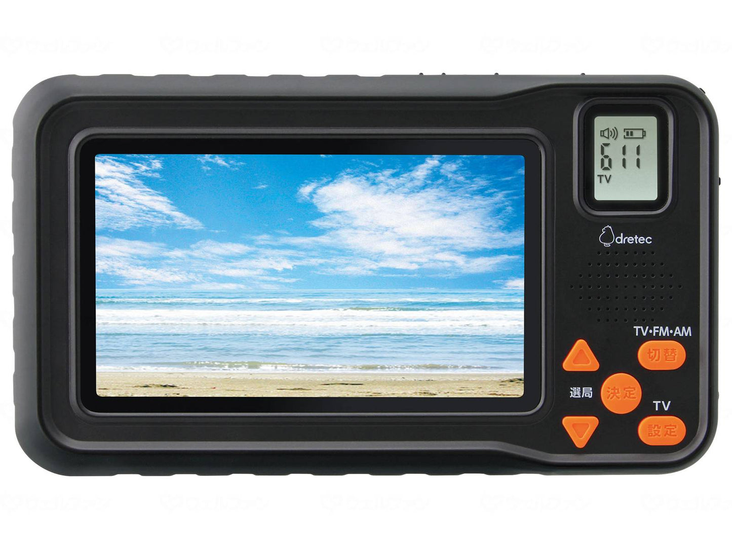 Dretec Rechargeable TV Radio Black