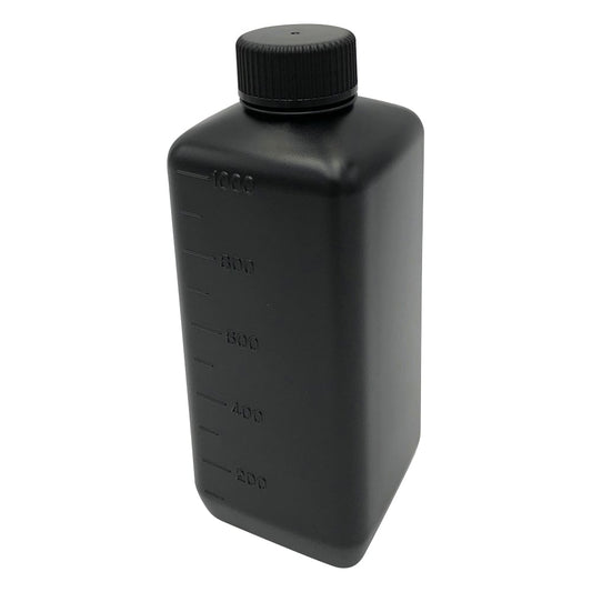 J Bottle, Square, Narrow Mouth, Light Blocking, 1L, 1 Bottle, 1560-04, 1 Bottle