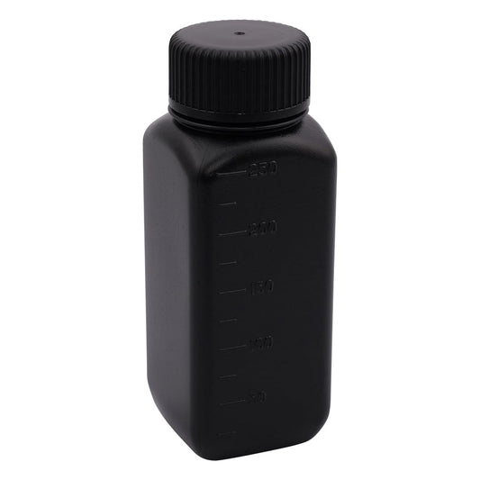 J Bottle, Square, Wide Mouth, Light-Proof, 250mL, 1 Bottle, 1570-02, 1 Bottle