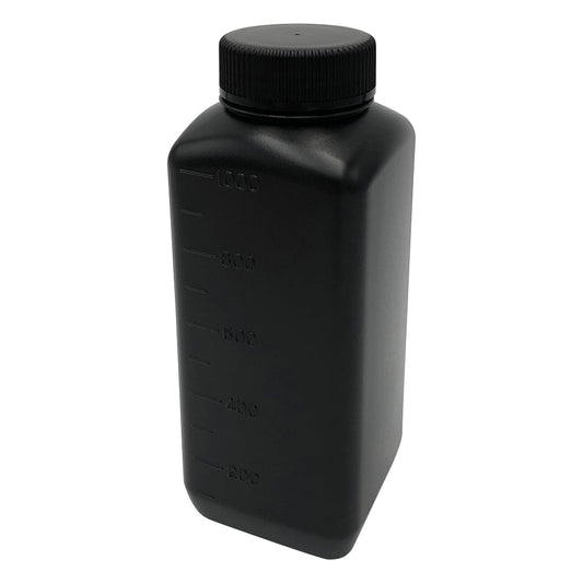 J Bottle, Square, Wide Mouth, Light Blocking, 1L, 1 Bottle, 1570-04, 1 Bottle