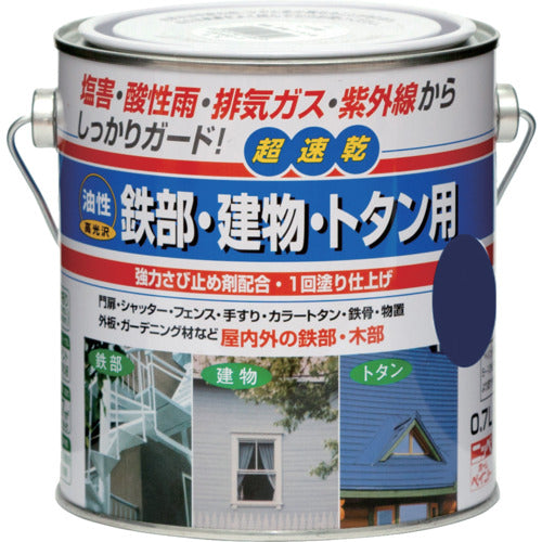 ニッぺ　油性鉄部・建物・トタン用　０．７Ｌ　ナスコン　ＨＵＢ１２５−０．７　4976124217524　1 缶