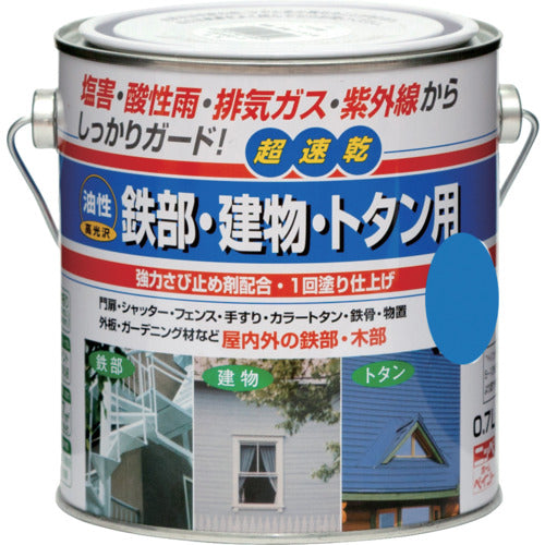 Nippon Oil Oil for Iron Parts, Buildings, and Galvanized Iron 0.7L Sorairo HUB110-0.7 4976124216022 1 Can
