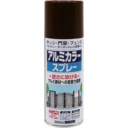 ニッぺ　アルミカラースプレー　３００ｍｌ　カッパーブラウンメタリック　ＨＴＥ１１７−３００　4976124326400　1 本