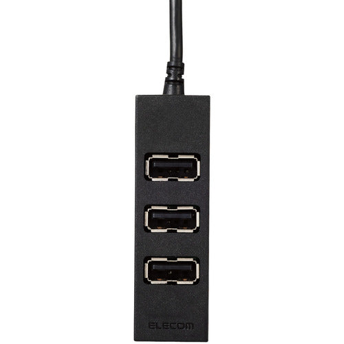 エレコム　機能主義ＵＳＢハブ　長ケーブル４ポート　U2H-TZ427BBK　1 個