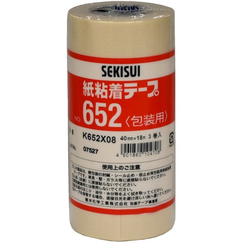 Sekisui Paper Adhesive Tape #652 40X18 K652X08 1 roll