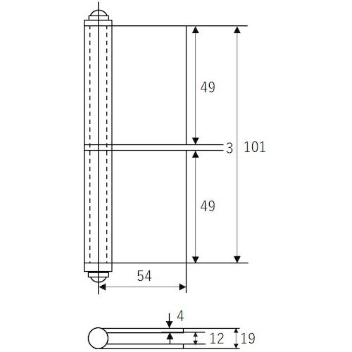 WAKI 철기 정평 O-010 왼쪽 100mm O-010 1개