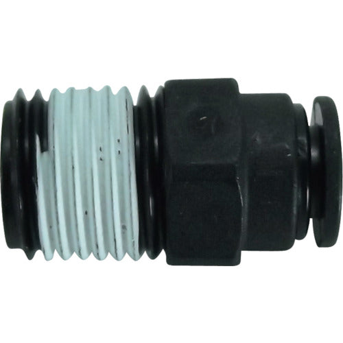 치요다 튜브 피팅 파이브 수지 메일 커넥터 6mm·R1/4 FR6-02M 1개