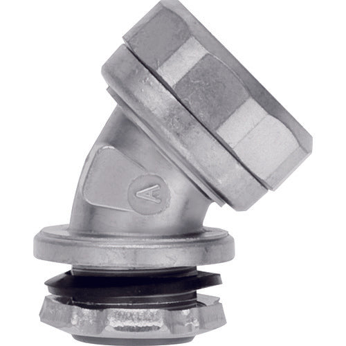 SANKEI K-Flex Connector, Knockout Connection, with Parallel Pipe Thread, 45° Type, K24BG12, 1 Piece